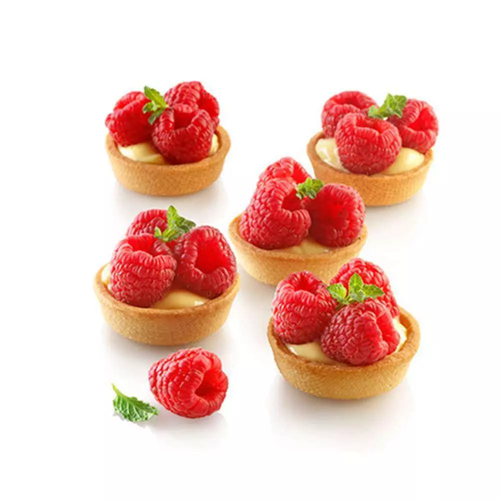 Набор силиконовых форм для выпечки 2 шт с перфорацией КРУГ d 5 см Silikomart AIR PLUS 16 ROUND - Фото 2