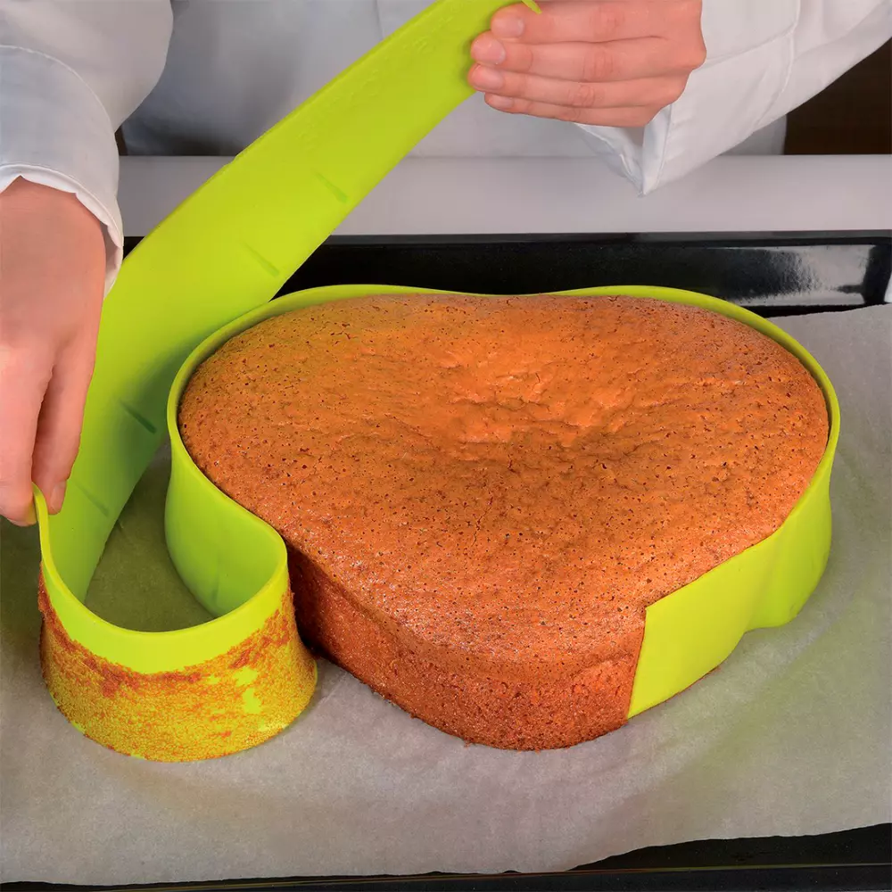 Силіконова стрічка + 4 фігурні підложки для десертів Silikomart - Free Bake - Фото 5