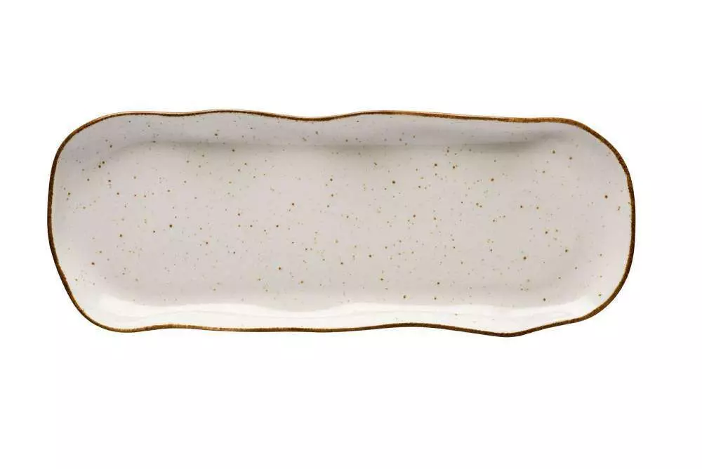 Блюдо Lubiana Stone age decor 35Х13,5 см бежеве - 4659-6833