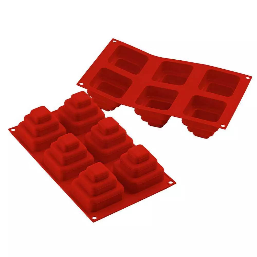 Силиконовая форма для десертов MINI WONDER CAKES SQUARE Silikomart SF168/C