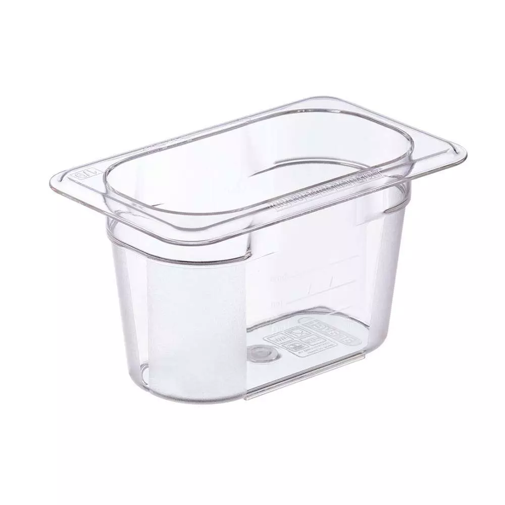 Гастроемкость из поликарбоната GN 1/9 h-10 см 0,9 л Araven 94011