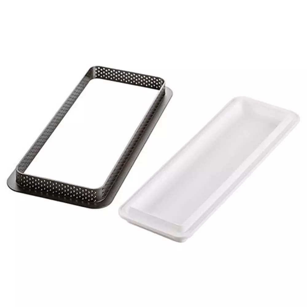 Форма для тартов RECTANGULA 1 шт Silikomart KIT TARTE RING RECTANGULAR 265x105 MM - Фото 1
