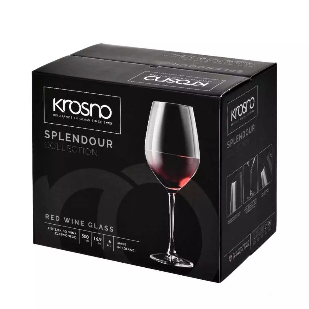 Бокал для вина, води Krosno Splendour 500 / 580 мл - 5900345787398 - Фото 2