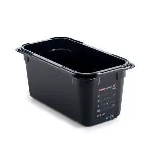 Гастроемкость из поликарбоната GN 1/3 h-15 см 5,4 л черная Araven 47820