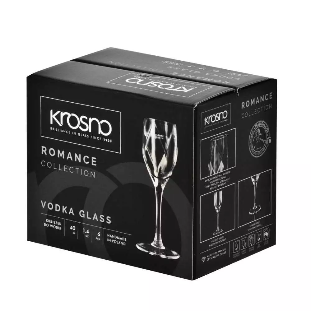 Рюмка для водки Krosno Romance 40 мл 5900345790046 - Фото 2