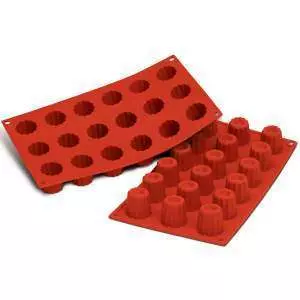 Силиконовая форма для десертов MINI CANNELE Silikomart SF033/C