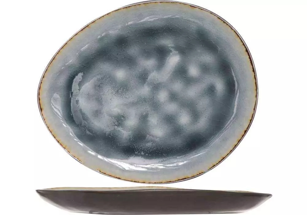Тарелка овальная Cosy&Trendy Laguna blue-grey 19,5Х16 см 5556320 - Фото 1