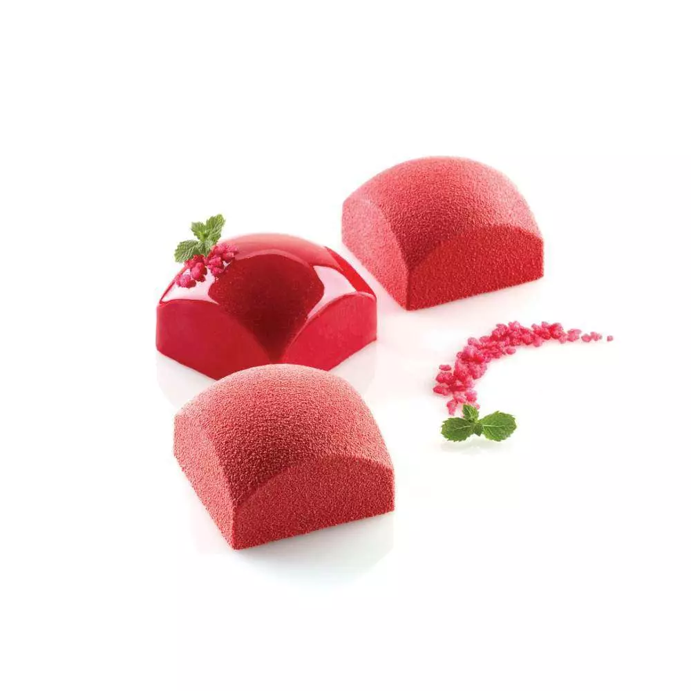 Силиконовая форма для десертов SQUARE SPHERE 110 мл Silikomart SQUARE SPHERE 110 - Фото 1