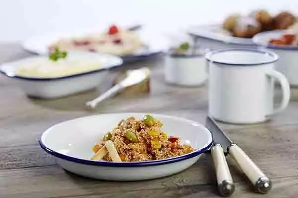 Тарелка глубокая APS Enamelware 22 см 600 мл 40662 - Фото 2