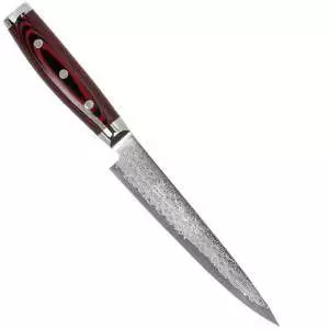 Нож для нарезки 180 мм дамасская сталь, серия SUPER GOU Yaxell 37107