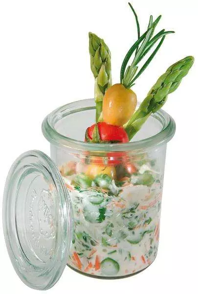 Емкость стеклянная с крышкой APS 160 мл d6Xh8 см 82314