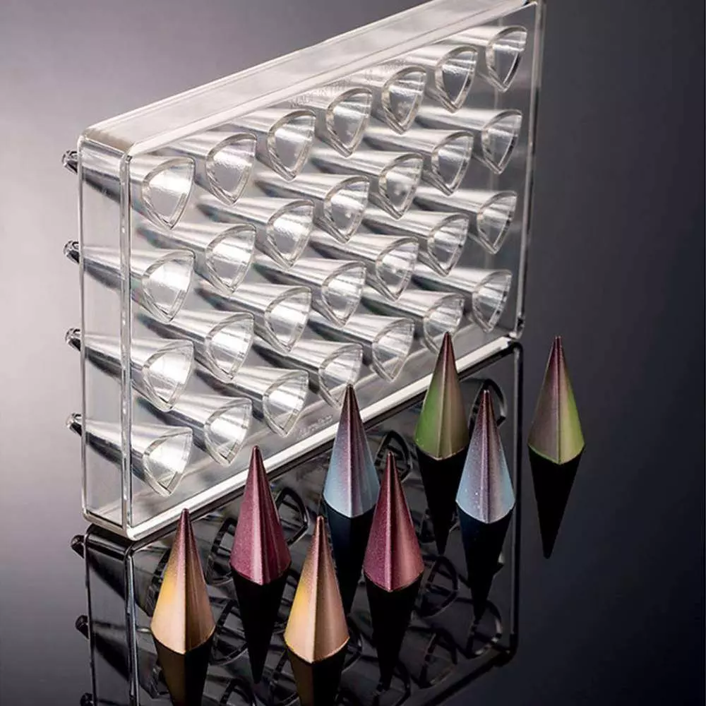 Форма для шоколада поликарбонатная Пирамида Martellato MA4005 - Фото 2