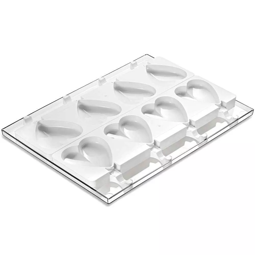 Набір форм для морозива з підносом HEART Silikomart GEL03 - Фото 2