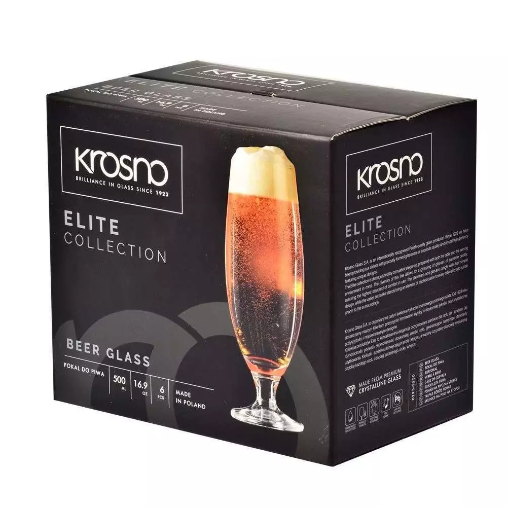 Бокал для пива Krosno Elite 500 мл 5900345789286 - Фото 2