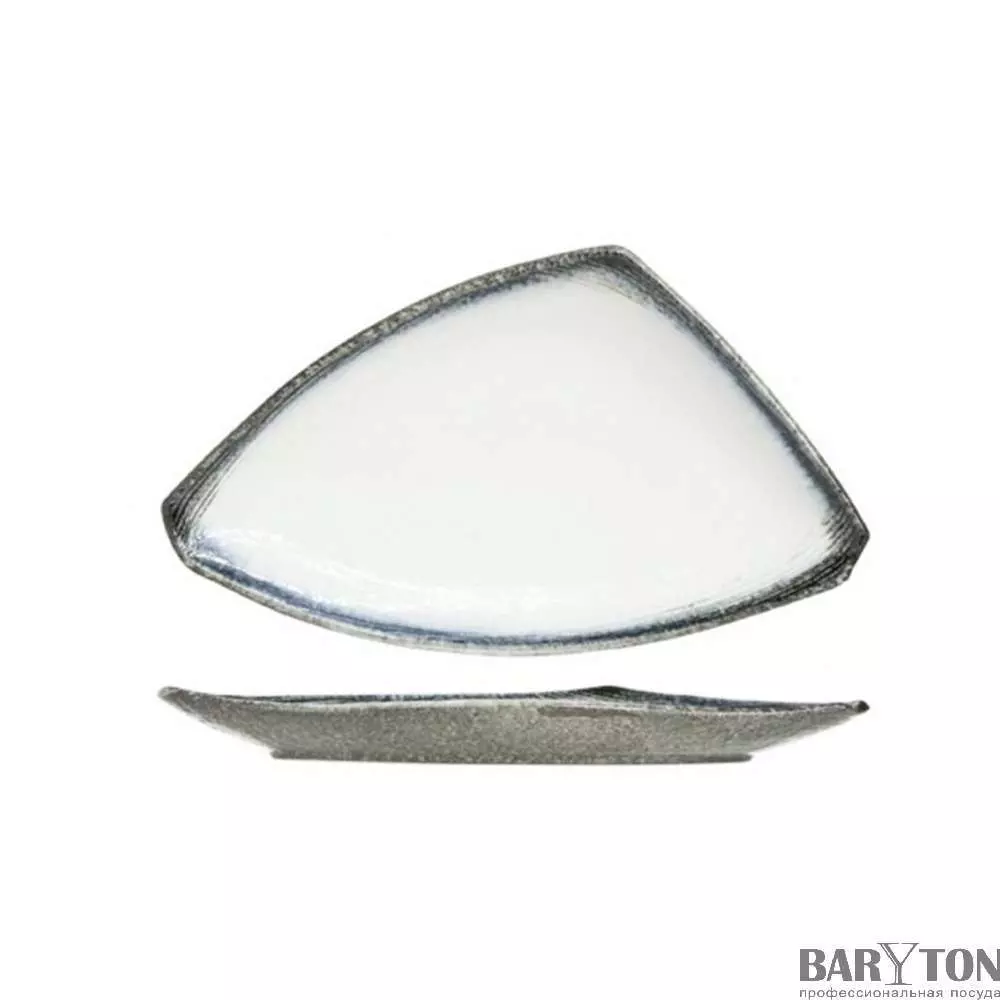 Тарелка треугольная Cosy&Trendy Sea pearl 20Х10 см 9632649 - Фото 2