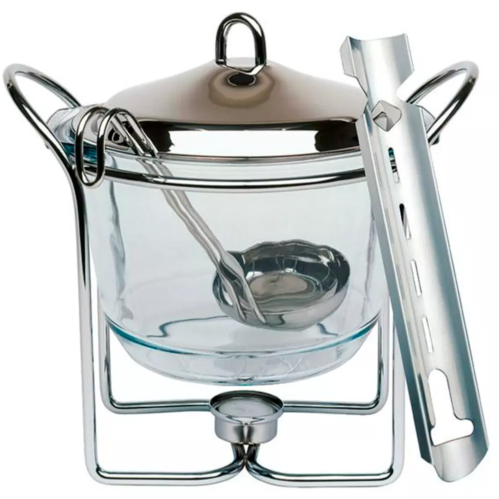 Марміт прямокутний зі скляною ємністю 4 л, 24,4х32 см, h 28 см APS - 65067 - Фото 1