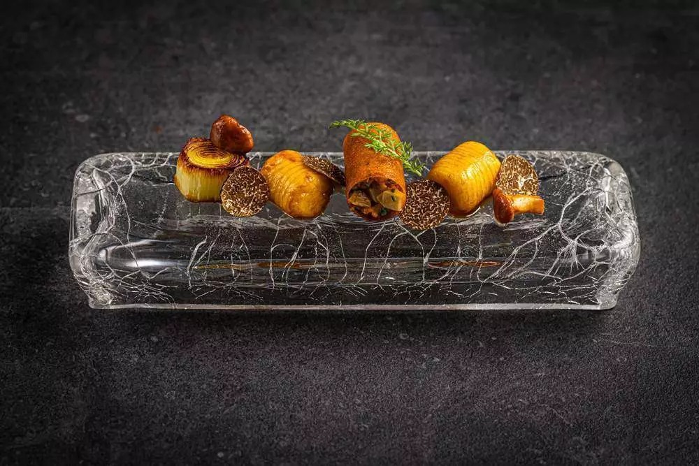 Блюдо, тарелка прямоугольная Studio Raw Crackled 21X6.4Xh3.3 см RD23008 - Фото 3