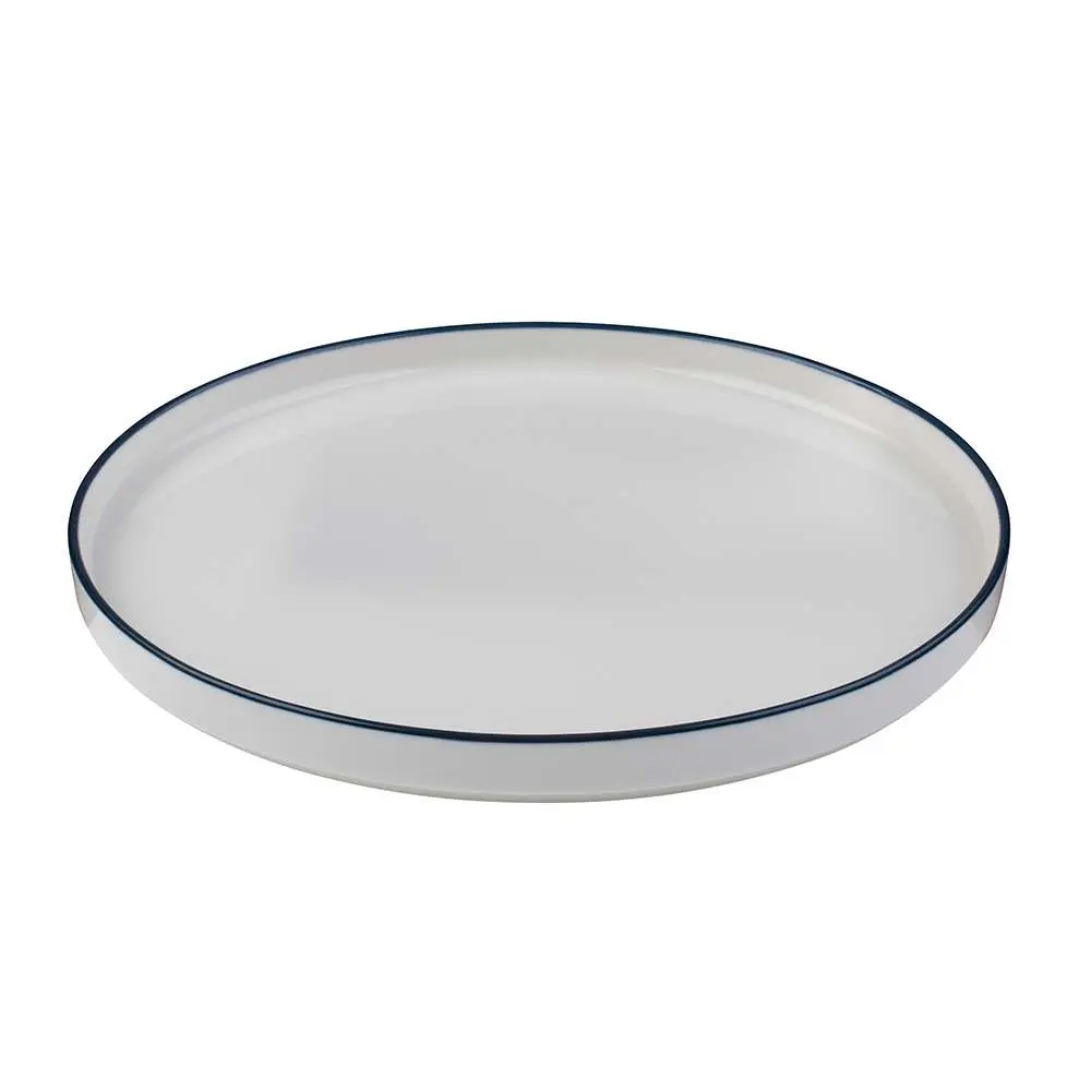 Тарілка мілка з бортом ID Fine Modest Navy 25.5 см stolt 15001-161025 - Фото 2