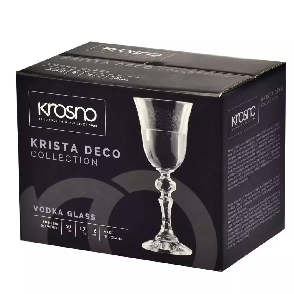 Рюмка для горілки Krosno Krista deco 50 мл - 5900345788753 - Фото 2