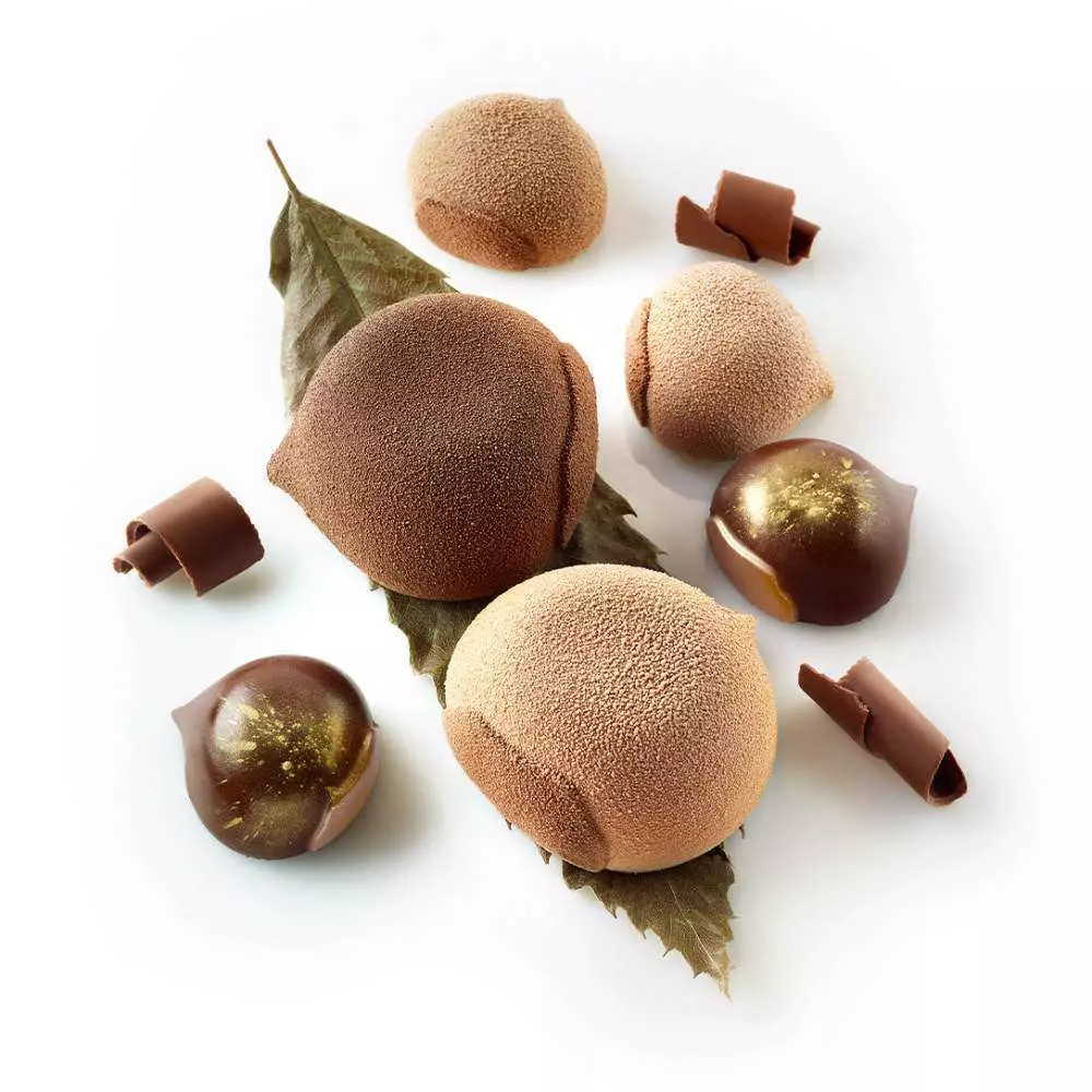 Силиконовая форма для десертов MARRON GLACE 110 мл Silikomart Marron Glace 110 - Фото 1