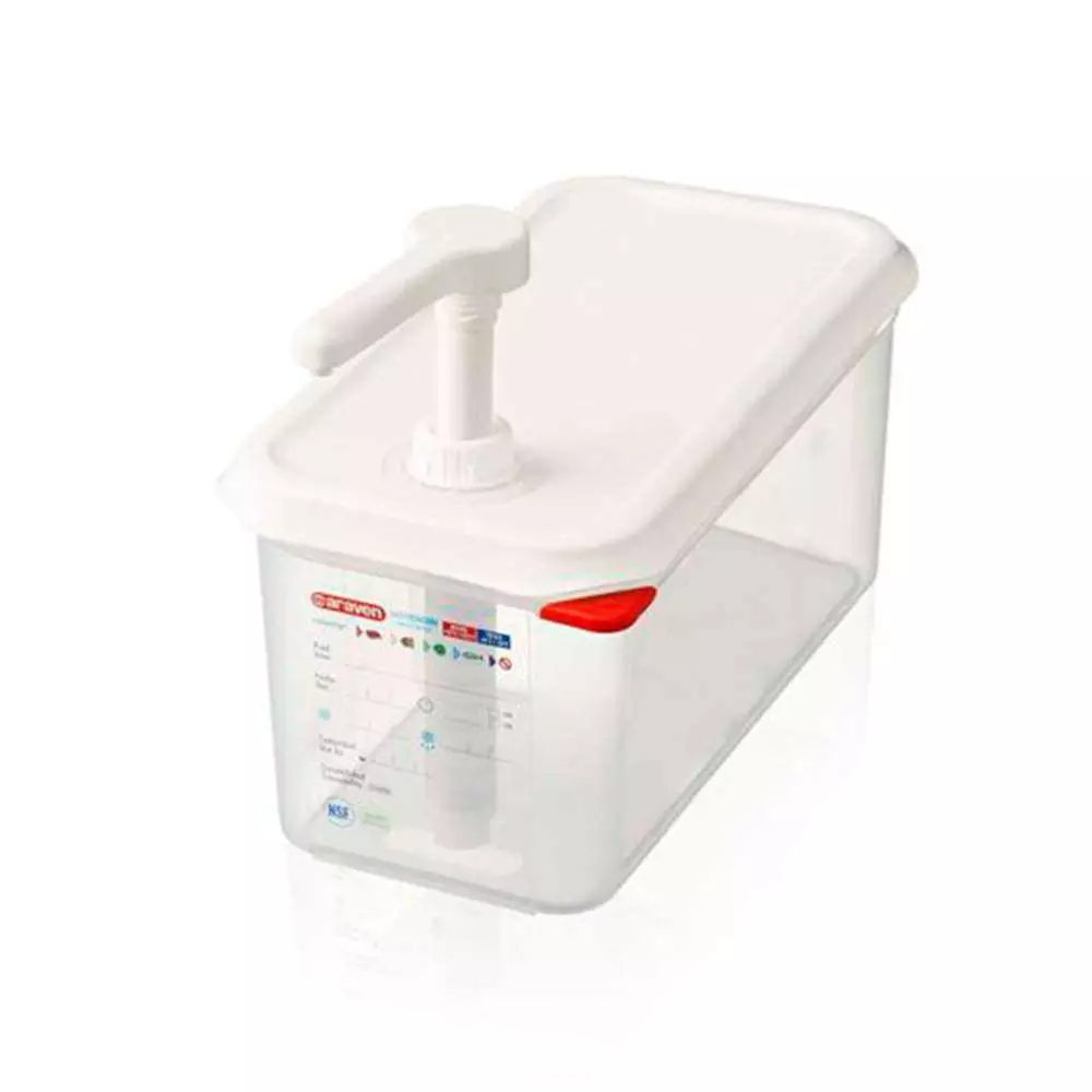 Диспенсер для соуса GN 1/4, 4,3 л,1 порция - 10 мл Araven 03787