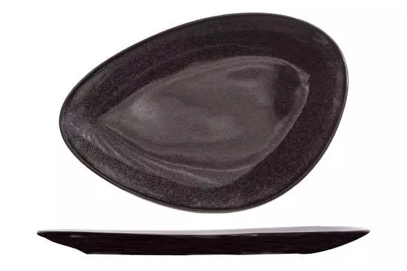 Тарілка трикутна Cosy&Trendy Black granite 21X14 см - 3491021 - Фото 1