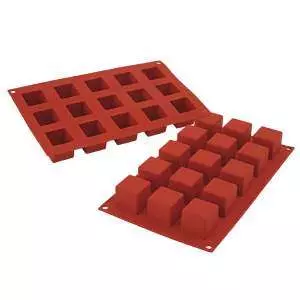 Силиконовая форма для десертов CUBE 42 мл Silikomart SF105/C