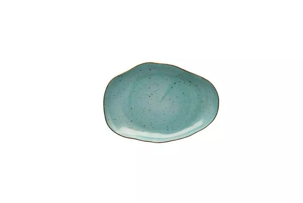 Тарелка мелкая  Lubiana Stone age decor 21 см бирюзовая 4631-6630L