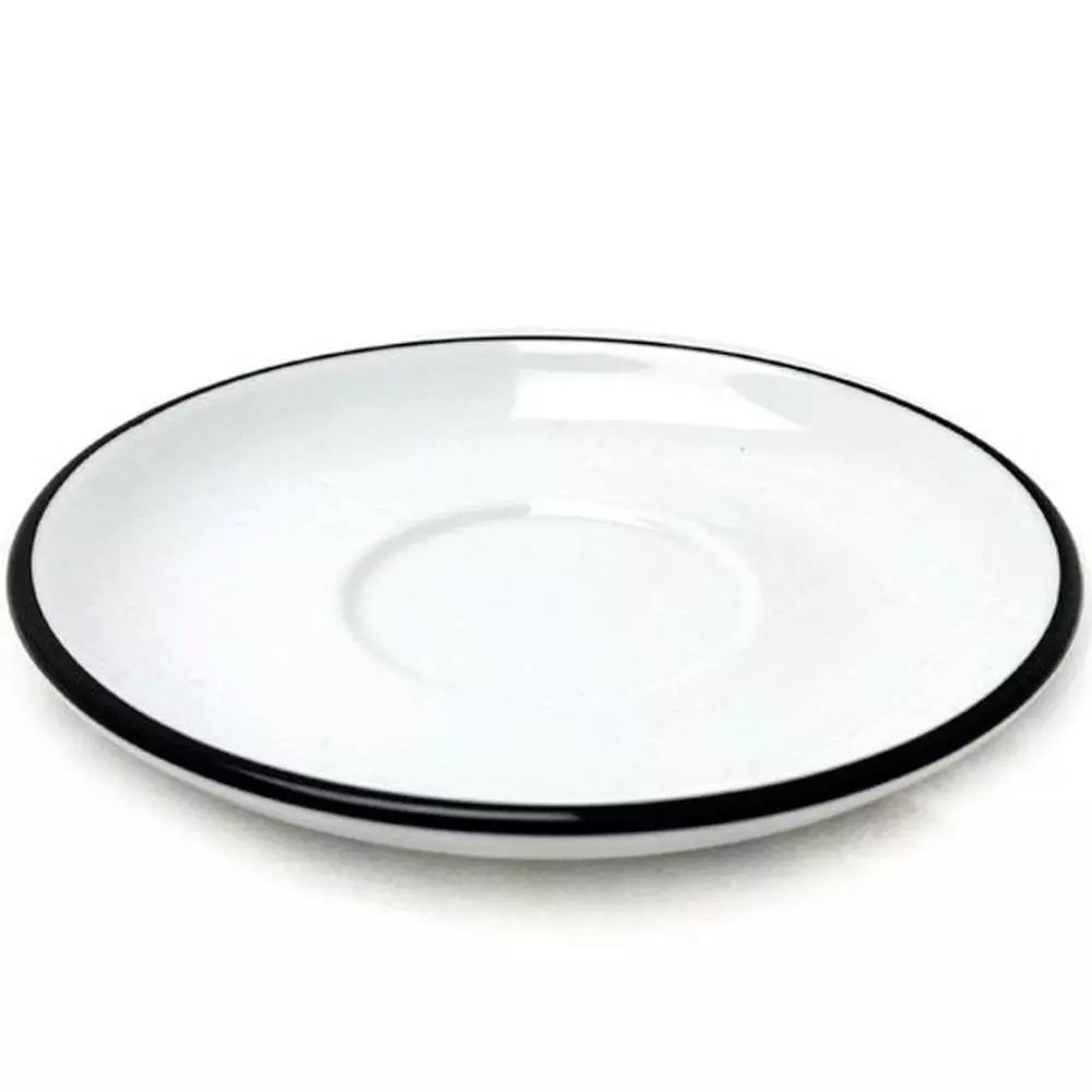 Блюдце 16,7 см, серия Verona Colored Rims Black Ancap 37572