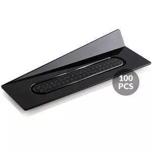 Набір підставок під десерти 100 шт.140x40 мм Silikomart - SET 100 BLACK TRAYS - RECTANGLE 140X40 MM