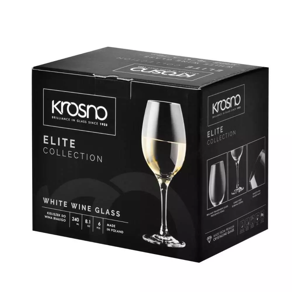 Бокал для белого вина Krosno Elite 240 мл 5900345790169 - Фото 2