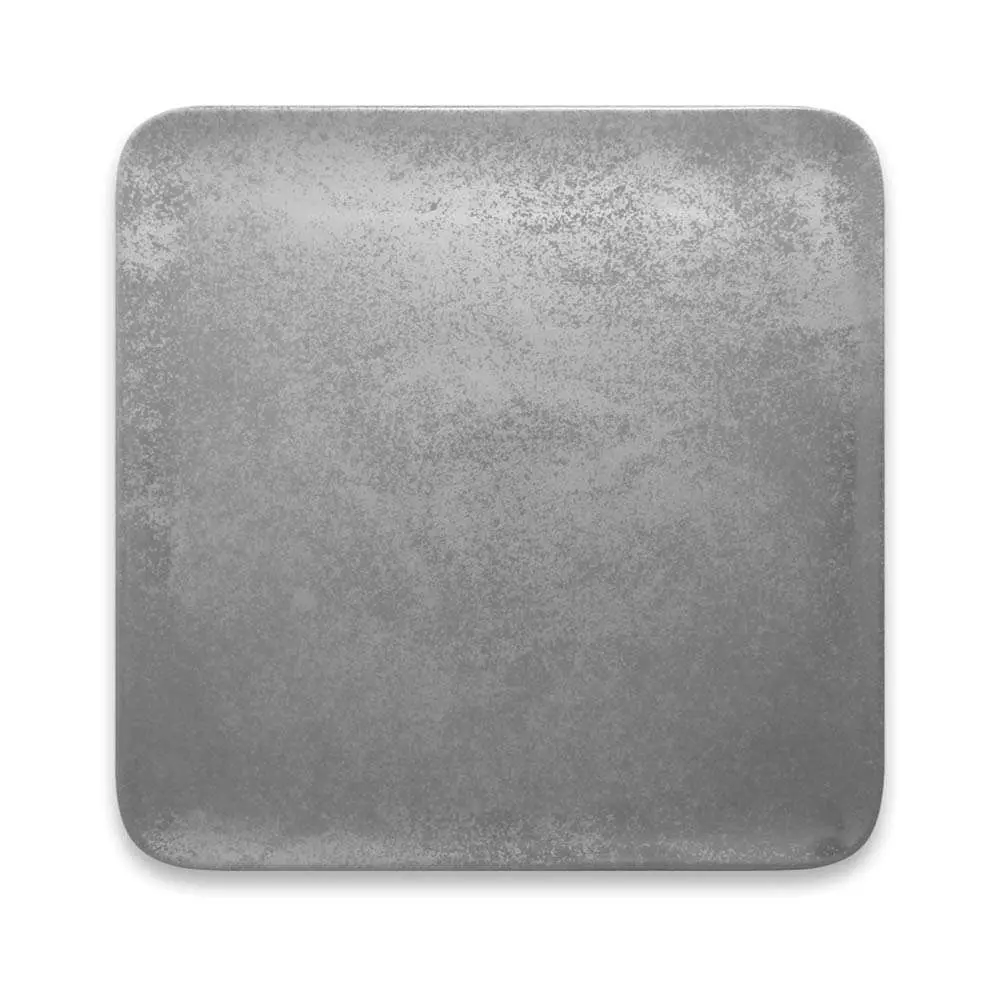 Тарелка квадратная Rak Shale 24 см (серая) SHAUSP24