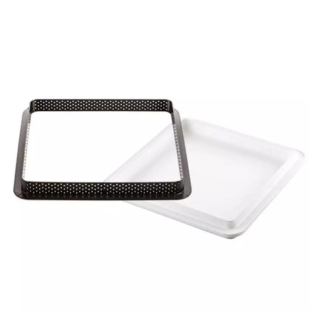 Форма для тарта SQUARE Silikomart - KIT TARTE RING SQUARE 200x200 MM - Фото 1