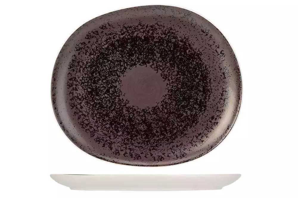Тарелка десертная овальная Cosy&Trendy Aubergina 23,2X19,8 см баклажанная 7296023