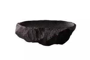 картинка Тарілка овальна Studio Raw Natural Stone 23X15 X h6.5 см black - RD19102 від магазину BarYton