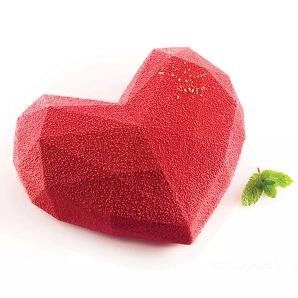 Силиконовая форма для торта Сердце Silikomart AMORE ORIGAMI 600 - Фото 1