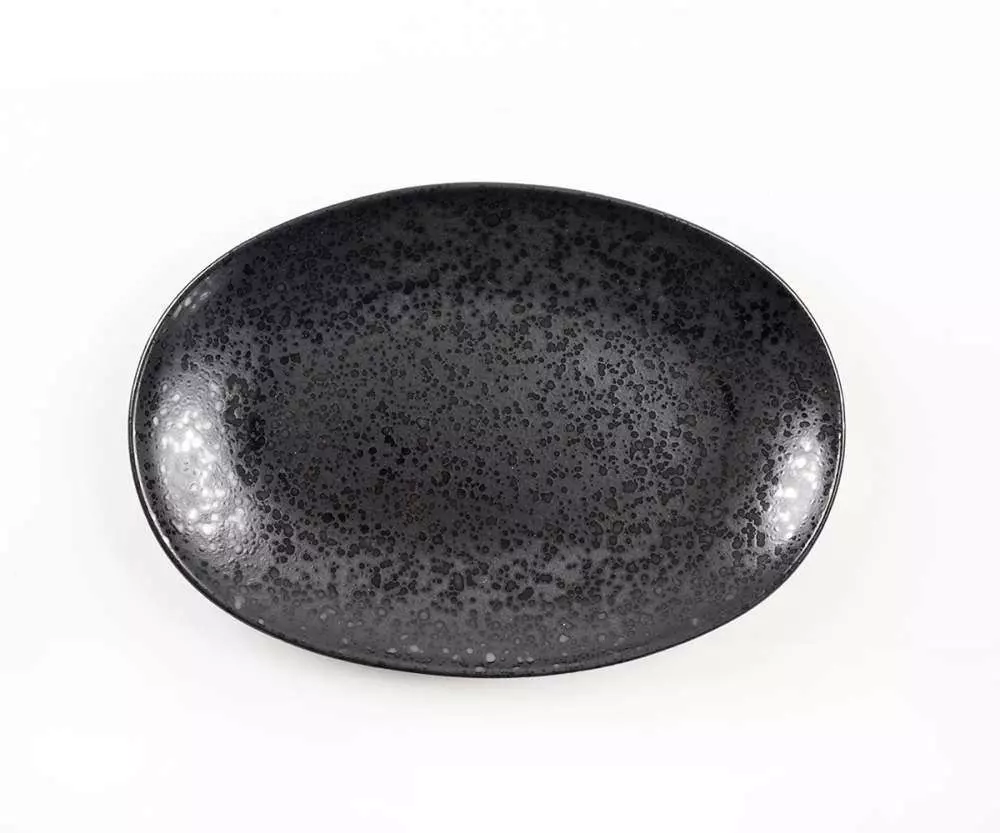Тарелка овальная Ariane Oxide 32 см cinder AVCARNA64015032 - Фото 3