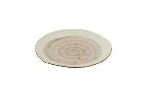 Тарелка круглая Alt Porcelain Country 25см. (светло-серая) FB3703LG-10CS