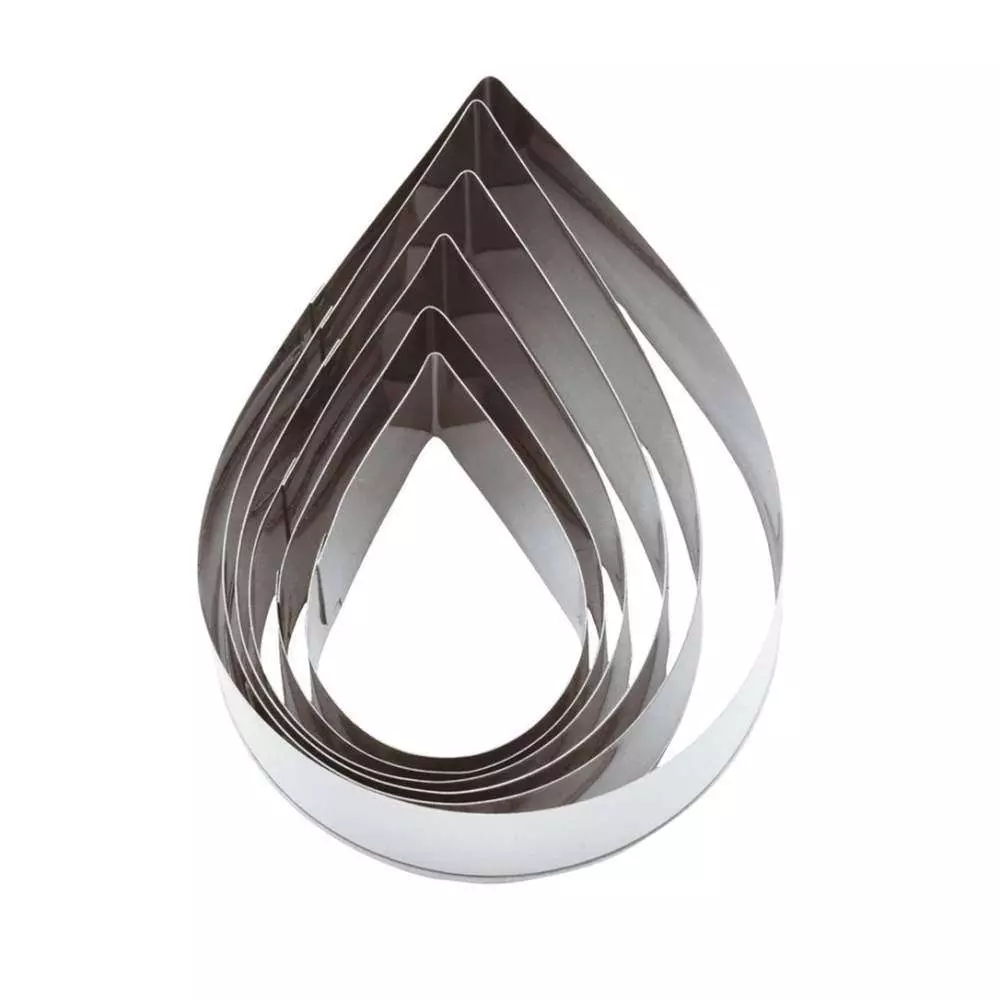 Набор форм для выпечки "Капля" 6 шт h 3 см Paderno 47321-12