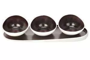 картинка Салатники Cosy&Trendy Aubergina 4шт (блюдо 38,5X14,5 см , D12XH7.2 см) - 7296385 від магазину BarYton