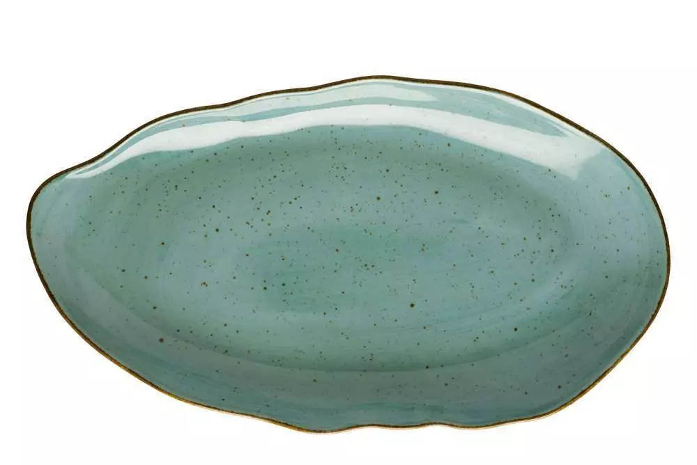 Тарілка мілка Lubiana Stone age decor 21 см бірюзова - 4631-6630L - Фото 3