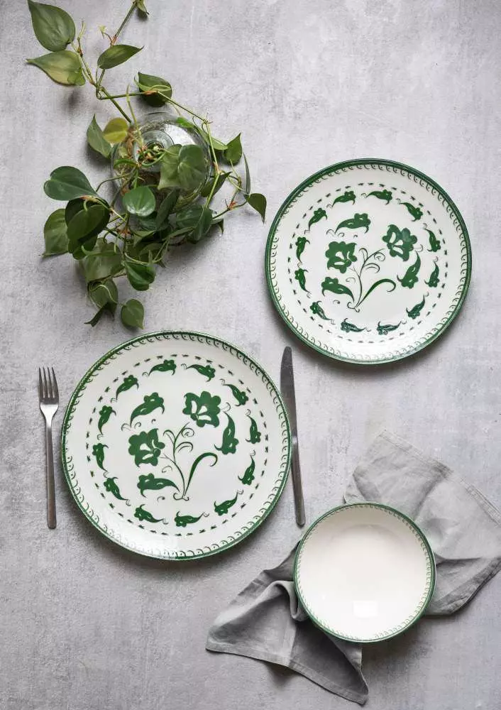 Тарілка глибока ID Fine Eden 20 см 550 мл green - TVL20CK-ID1029 - Фото 2