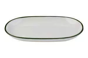 картинка Тарілка овальна ID Fine Modest Green magnus 33X21 см - 16001-143033 від магазину BarYton