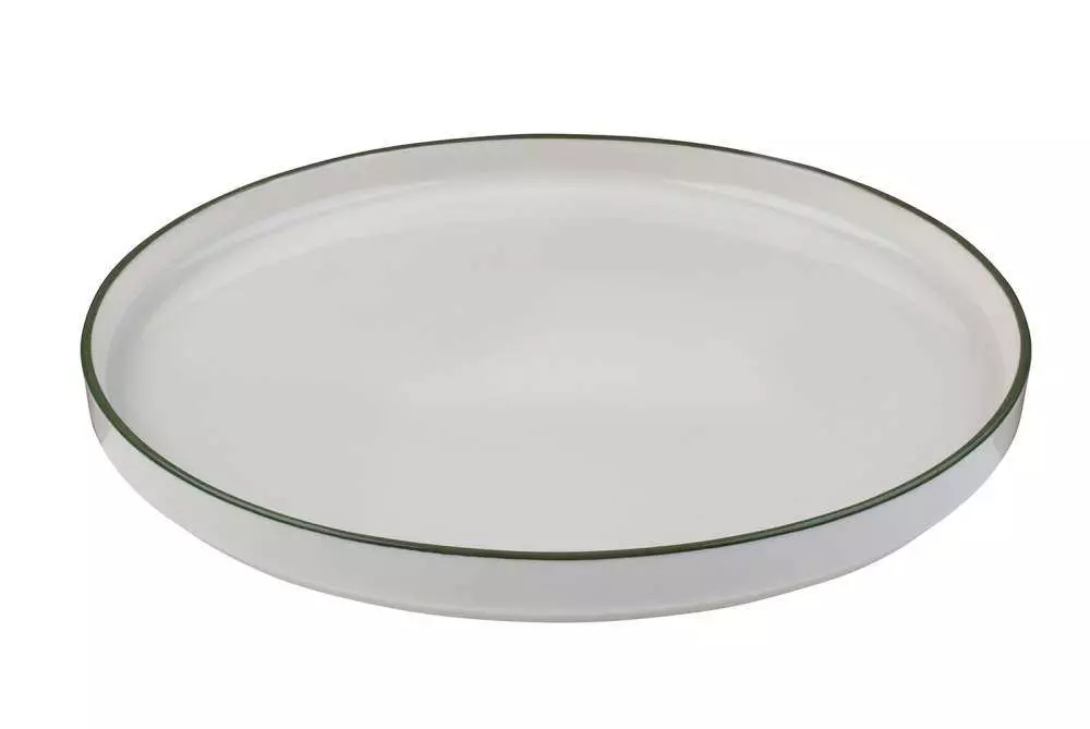 Тарілка мілка з бортом ID Fine Modest Green stolt 25.5 см - 16001-161025 - Фото 1