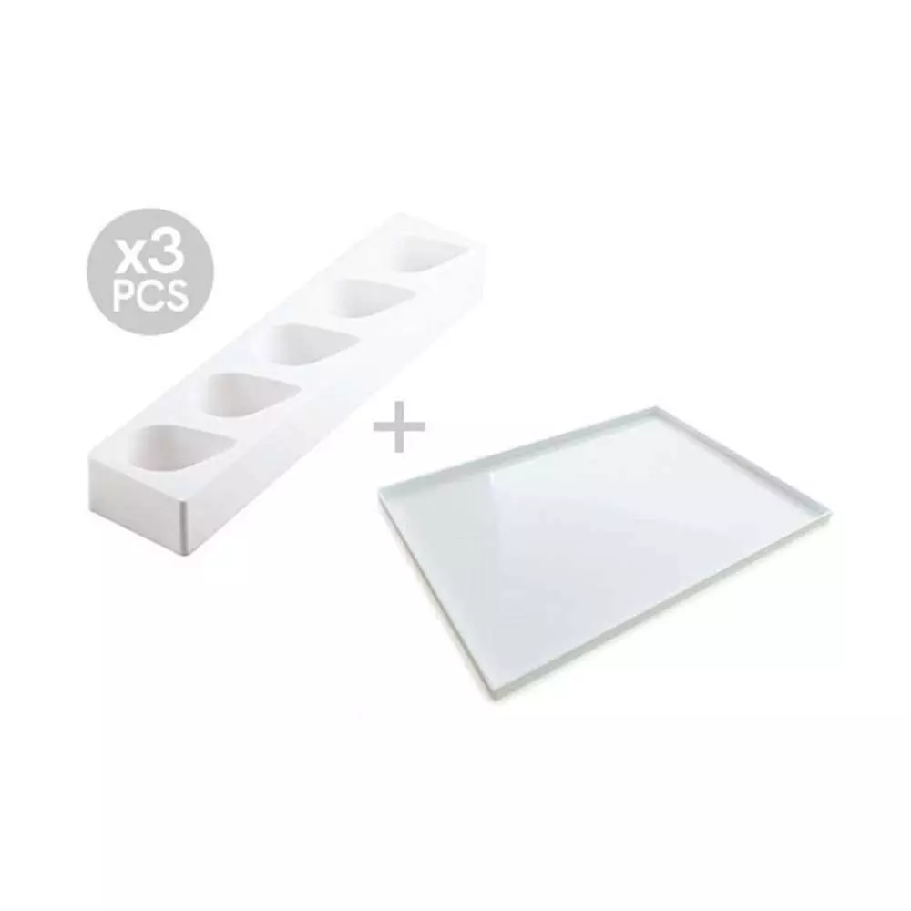 Силиконовая форма для десертов MULTIFLEX DROP 125 мл х 15 шт Silikomart MULTIFLEX DROP 125/3 - Фото 1