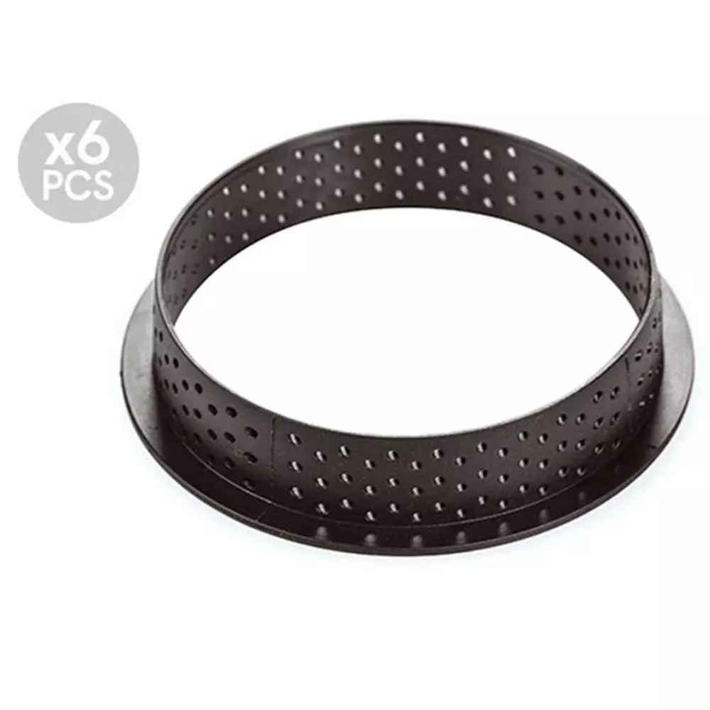 Набір форм для тарталеток 6 шт (d 80 мм) Silikomart - TARTE RING D80 H20 MM - Фото 1