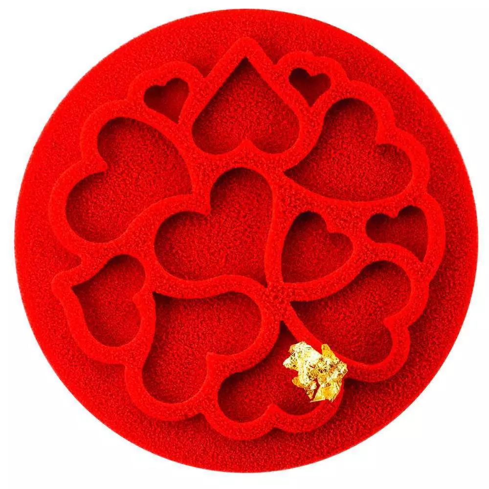 Силіконовий килимок для декору Міні Серце 6 шт х 2 мл Silikomart - MINI LOVE DECOR - Фото 1