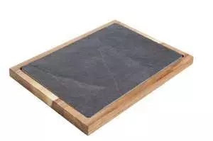 картинка Доска сланец для подачи Cosy 35X25X2.5 см (акація-сланець) 4256637 от магазина BarYton