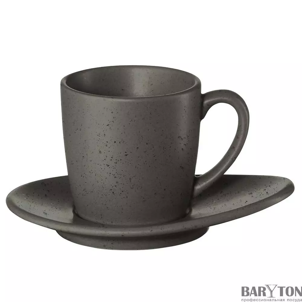 Чашка с блюдцем Asa Cuba Grigio 0,06л. 1231400 - Фото 2