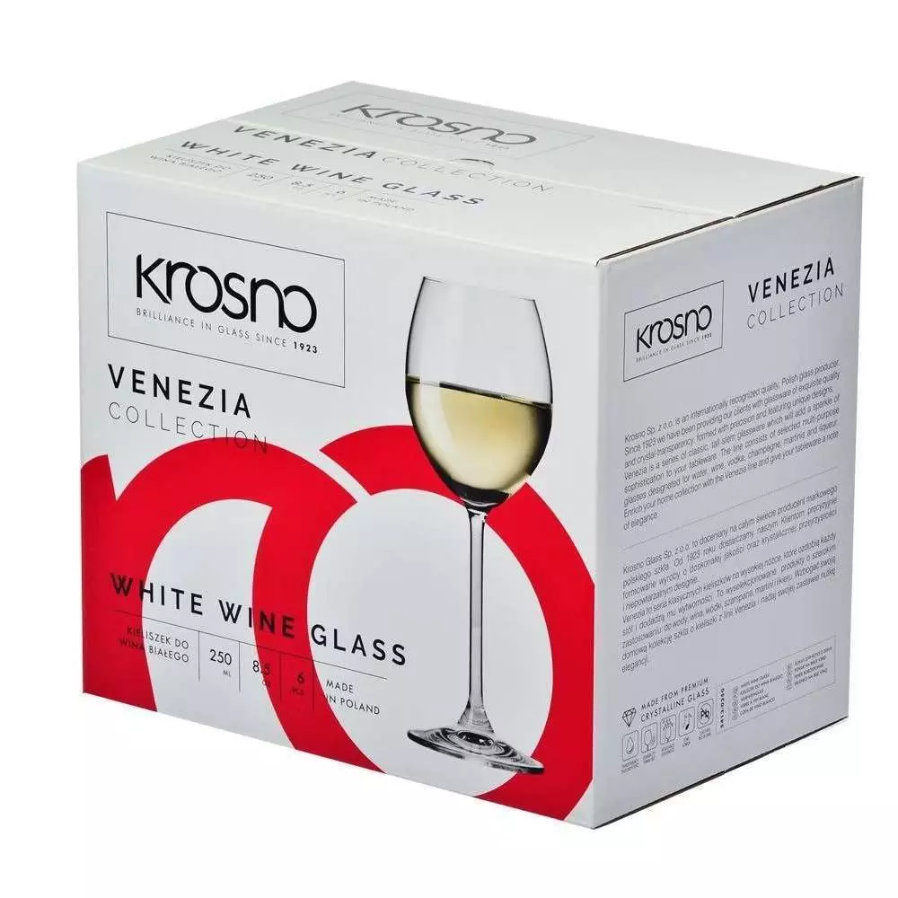 Бокал для білого вина Krosno Venezia 250 мл - 5900345788319 - Фото 2